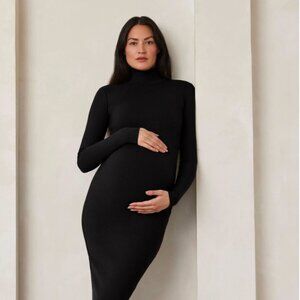 Bumpsuit Sculpting Rib Maxi Dress